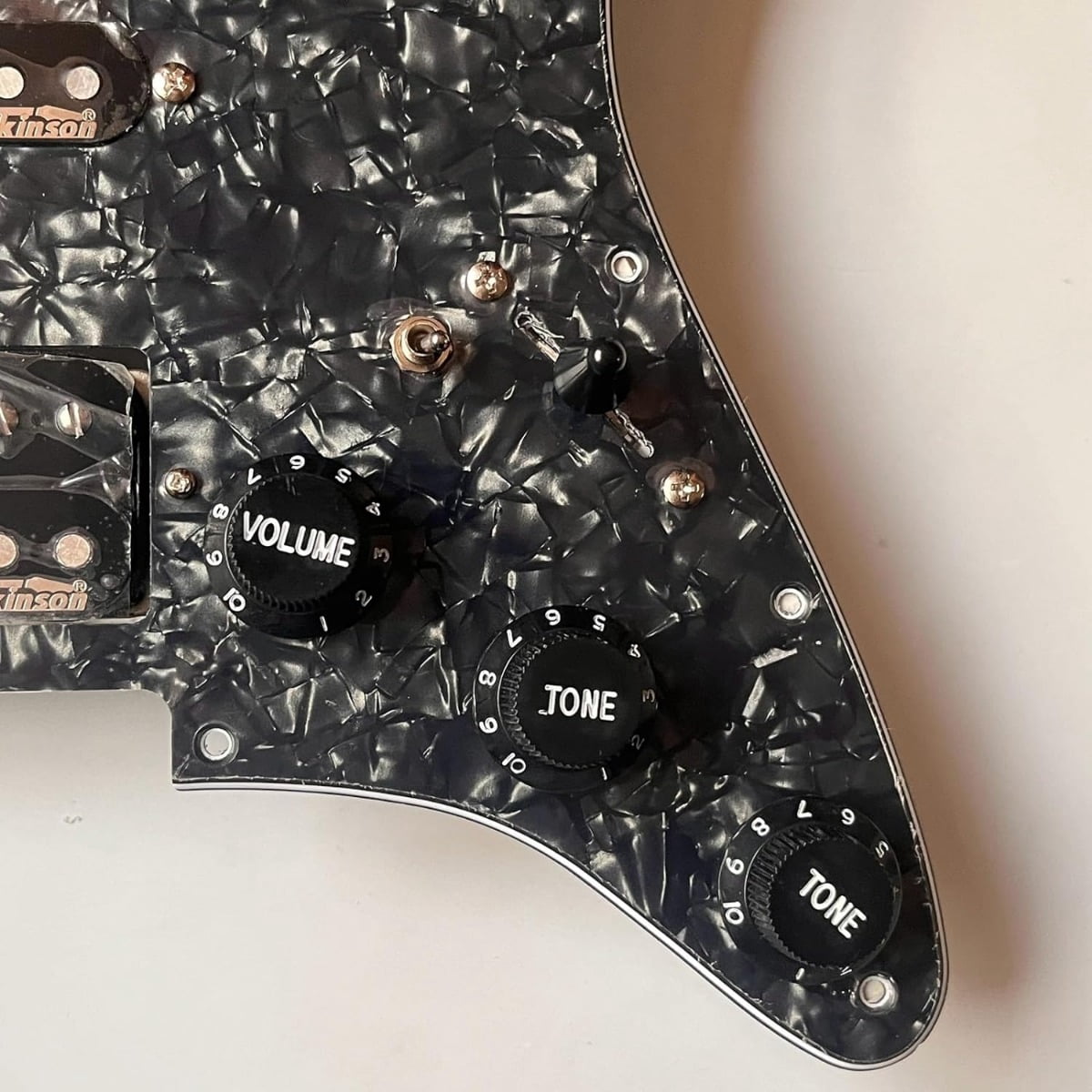 SSH Prewired Guitar Strat Pickguard Set Ainico 5 Humbucker Pickups Coil Splitting Switch Multi Switch Harnesses ,For Fender ST Electric Guitar Part Replacement