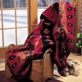 thumbnail image 4 of Denali Home Collection Denali Red Running Horses 60"x72" Microplush Blanket, 4 of 4