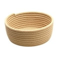 thumbnail image 1 of Cesta de almacenamiento tejida, cesta tejida de mesa, contenedor de diseño nórdico, decoración portátil, organizador de artículos diversos, caja de Caqui, 1 of 8