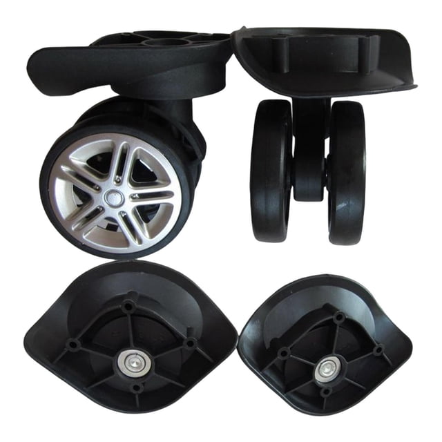 Qarigey 1 Pair Luggage Suitcase Replacement Wheels Travel Bag Wheel Durable Carrier Accesorios de disfraces A81