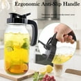 thumbnail image 7 of 64oz Mason Jar Pitcher With Lid Half Gallon Glass Water Pitchers Wide Mouth  2 Quart Cold Hot Water Jug For Coffee,Lemonade, Iced Tea,Milk,Juice Sun Tea Container For Fridge, 7 of 7