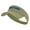 Khaki, variant on Football Bulldog Logo Embroidered Cotton Twill Sun Visor - Navy OSFM