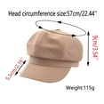 Ruidigrace Female Casual Solid Caps Hard Edge Visors Vintage Caps Hat