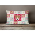 thumbnail image 3 of Carolines Treasures CK5232PW1216 Rat Terrier Love Canvas Fabric Decorative Pillow, Red, 12H x16W, multicolor, 3 of 3