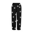 thumbnail image 5 of Homenesgenics Summer Black Pants for Women Plus Size Women's Print Casual Loose Wide Leg Trousers Pocket Long Pants, 5 of 5
