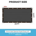 thumbnail image 7 of Livhil Garden 80% Shade Cloth, Resistant Sun Shade Net 10x20FT Mesh Tarp, Shade Trap Shade Cloth for Plants Patio, Black, 7 of 7