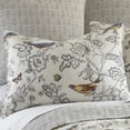 thumbnail image 4 of Levtex Home - Mockingbird Quilt Set - Full/Queen Quilt + Two Standard Pillow Shams - Grey Toile with Birds and Butterflies - Quilt Size (88 x 92") and Pillow Sham Size (26 x 20”) - Reversible - Cotton, 4 of 5