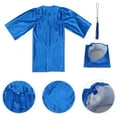 thumbnail image 3 of EeaseCA 1 Set Child Graduation Gown Set Graduation Celebration Kids Dress Gown, 3 of 8