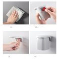 thumbnail image 3 of XZNGL Wall Mount Toothbrush Holder Magnetic Wall Mount Gargle Cup Rack Lovers Family Set Toothbrush Holder, 3 of 7