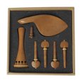thumbnail image 2 of 4/4 Violín Luthier Maker DIY , Clavijas de Afinación, Clavija Final, Piezas de Mentón Sunnimix Pieza de cola de violín, 2 of 8