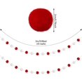 thumbnail image 2 of Wool Felt Ball Garland Colourful Felt Ball Pom Pom Garlands 9.84 Feet Long 70 Balls Felt Ball Garlands Hanging Garland Banner for Wall Party Home Deco, 2 of 4