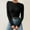 Black, variant on Womens Thermal Tops Crew Neck Long Sleeve Tops Womens Undershirts Fitted Tops for Women Fall Clothing Womens Business Casual Tops