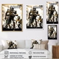 thumbnail image 4 of Designart "Glory on the Football Gridiron" Sports Floater Framed Canvas Art Print, 4 of 7