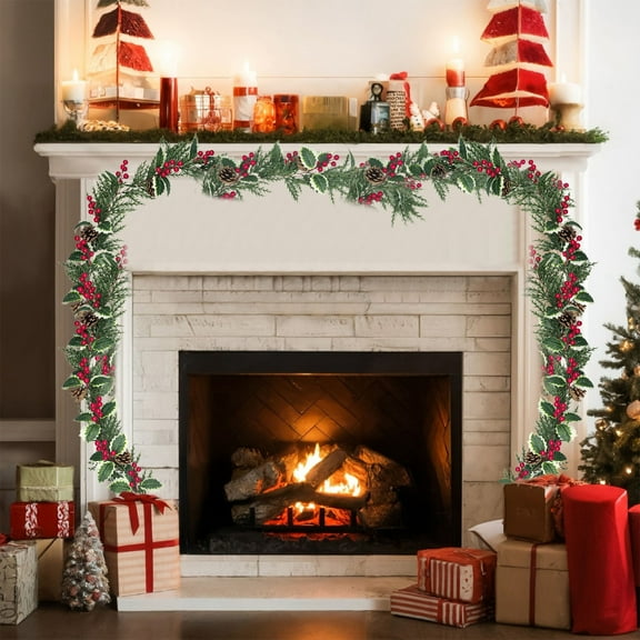 sruoe Christmas Garlands, Christmas Garlands Clearance, Christmas Garland Outdoor, Artificial Christmas Garlands for Christmas Party Decor