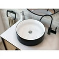 thumbnail image 2 of A&E Bath and Shower Tiny Over the Counter Ceramic Vessel Basin Sink in Black, 2 of 3