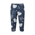 thumbnail image 7 of Mifsaly Women Capri Pants High Waisted Denim Capri Pant Slim Fit Stretchy Cropped Trousers Soft Comfortable Yoga Workout Summer Leggings S, 7 of 7