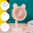 thumbnail image 4 of RyanK Clearance Fans Usb Charging Cartoon Desktop Fan Desk Surface Solid Color Fan Dormitory Home Three-speed Small Table Fan, 4 of 7