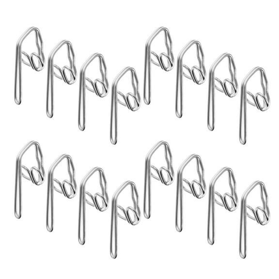 MLINS 30pcs Curtain Pleating Hooks Metal Drapery Hooks Curtain Pinch Pleater Clips Curtain Pleater Hooks For Window Door Bathroom