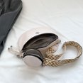 thumbnail image 3 of Bolso bandolera a la moda para mujer, riñonera con cremallera de cuero PU, correa ajustable sólida, 3 of 8