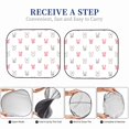 thumbnail image 6 of Balery 2 Piece Girl Rabbit Car Windshield Sun Shade|Foldable Front Windshield Shade for Car Front Window for Most Sedans SUV Truck-, 6 of 7
