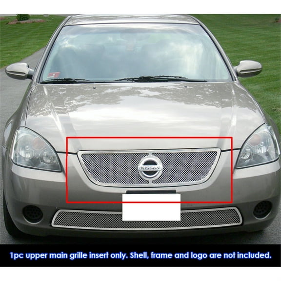 2002-2004 Nissan Altima Stainless Steel Polished Finish 1.8 Mm Wire Mesh Mesh Grille