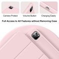 thumbnail image 4 of KenKe Case for iPad Pro 11 Inch 4th 3rd 2nd Generation 2022/2021/2020 with Pencil Holder,Trifold Stand Smart Case with Soft TPU Back,Wireless Pencil Charging,Auto Wake/Sleep iPad Pro 11 Case-Pink, 4 of 9