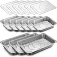 thumbnail image 2 of Diplastible Disposable Chafing Dish Buffet Set Food Warming Trays, 3 Water Food Warmer Pans, 6 Foil Pans, 6 Lids, 2 of 7