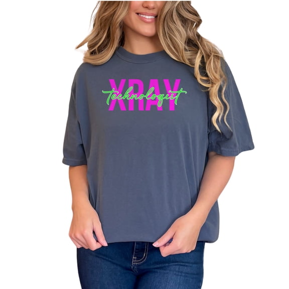 Radiology Shirt, Xray Technologist T-shirt, Xray Tee, Medical Professional Apparel, Radiology Tech Gift, Radiographer Clothing, Denim Comfort Colors T-Shirt, Small