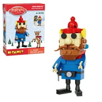 Brickcraft Rudolph Yukon Cornelius Brick Building Kit (95-Plastic Piece Set), Festive Figure Christmas Décor, Holiday Gift Idea for Children, Adults,& Friends and Family