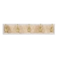 thumbnail image 1 of Zephyra Modern Cottage 5 Gold Hook Coat Rack, 1 of 3