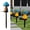 Blue, variant on Border Solar Light, LED Resin Outdoor Courtyard Decor, Luminous Ground-Stake Light, Weather Resistant, Solar-Powered, Intelligent Light-Sensing, Easy Installation Blue