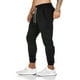 thumbnail image 4 of Gibobby pantalones anchos mujer Pantalones de hombre con cordones casuales de color con cordón Bolsillos laterales sólidos Pantalones de cintura (Negro, S), 4 of 5