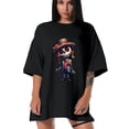 thumbnail image 3 of Women T Shirt Graphic Tee Summer Tops Half Sleeve Loose drop Shoulder Vintage Shirts Casual Shirt M, 3 of 5