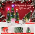 thumbnail image 2 of Mini Christmas Tree with LED Lights, Tabletop Decor with Warm Lights for Indoor Holiday Party, Table Centerpiece, 2 of 8