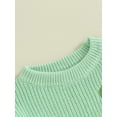 thumbnail image 6 of Suealasg Kids Boys Girls Sweaters Toddler Baby Saint Patrick's Day Clothes 1T 2T 3T 4T Long Sleeve Crew Neck Flower Print Loose Knitted Pullovers for Little Boys Girls, 6 of 9