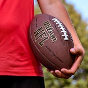 Wilson NFL Super Grip Football - Brown, Junior Size (Ages 9-12)