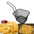 thumbnail image 2 of Electroplate Stainless Steel Mini Frying Net Square Block Mesh Kitchen Tools, 2 of 8