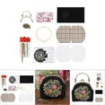 thumbnail image 3 of DIY Embroidery Bag Flower Pattern Handbag Crossed Bag 16.5cm Portable, 3 of 7