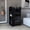 Black, variant on Pine - filled engineered wood bar cart | Ideal for any home bar enthusiast | Ensures easy access to stored items