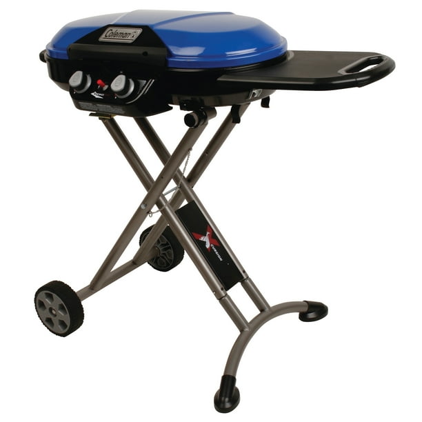 Coleman RoadTrip Xcursion Portable Stand Up Propane Grill, Blue