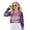 Purple and Blue - Axolotl Palm Tree, variant on DISNIMO Cartoon Axolotl Print Girls Crop Tops Long Sleeve Pullover Sweatshirts Round Neck T Shirt Fall Fashion Cropped Sweatshirts for 5-14 Years Old Girls