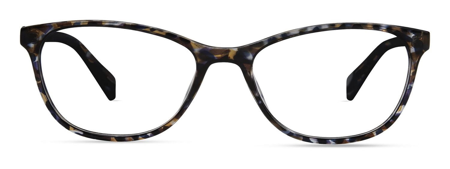 Colour Block Womens Prescription Eyeglasses, Vcwc11, Blue Tortoise, 54-17-145