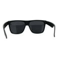 thumbnail image 4 of Polarized Mens Classic Sport Flat Top Horn Rim Large Sunglasses Matte Black, 4 of 4