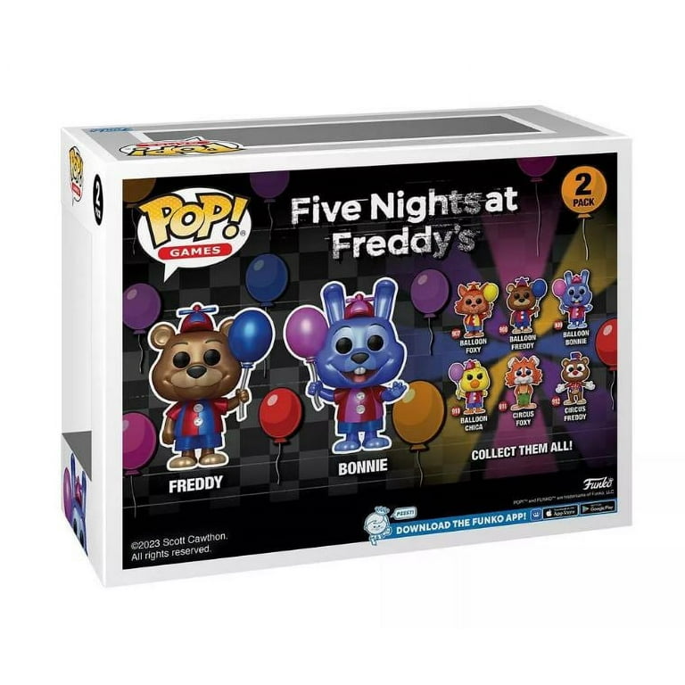 Five Nights at Freddy's FNAF Balloon Foxy Freddy Circus Bonnie Set of 5  Plush