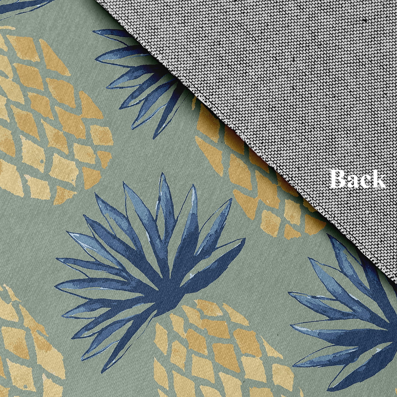 Simply Daisy 2' x 3' Pineapple Stripes Chenille Rug, Sage