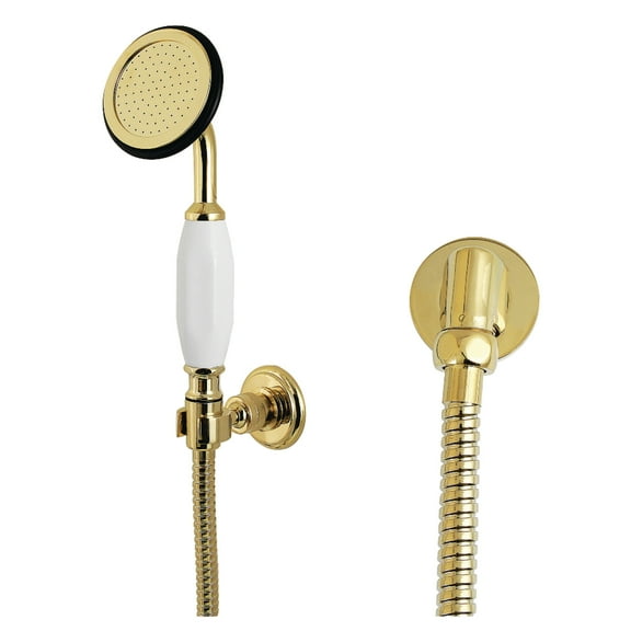 Kingston Brass KX10202SE Vintage Hand Shower Kit, Polished Brass