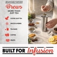 thumbnail image 3 of Gourmia Electric Kettle 1.7L with 6 Presets, Digital Display, and Tea Infuser, White, 3 of 11