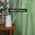 thumbnail image 3 of Quality Home Oxford Anti-Rust Silver Grommet Curtains- Set of 2 Panels – Window Treatment for Porch, Patio, Pergola, Sunroom, Gazebo, Living Room, Sliding Door (Aqua, 52”W x 84”L), 3 of 4