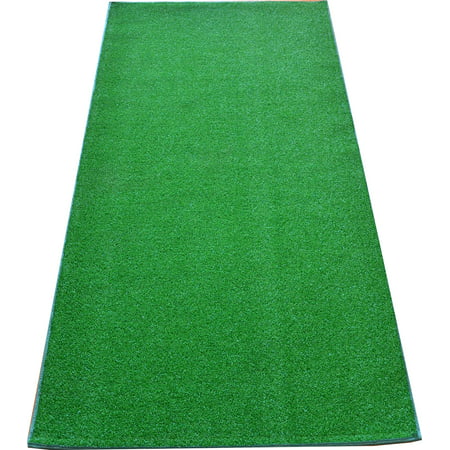 Dean Premium Heavy Duty Indoor/Outdoor Green Artificial Grass Turf Carpet Runner Rug/Putting Green/Dog Mat, Size: 3' x 6' with Bound