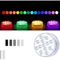 thumbnail image 3 of Lote De 2 Lámparas Led De Plonge 7 Cm 13 Tanches Avec Tlcommande Rvb Changement De Couleur Pour Vase, Piscine, Aquarium [classe Nergtique A++], 3 of 5